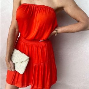 Naked Zebra Strapless Dress